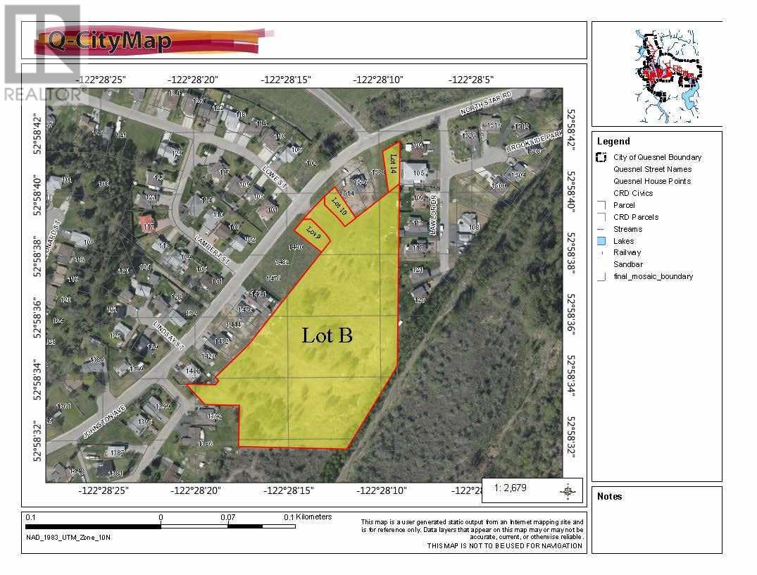 Lot B JOHNSTON AVENUE, quesnel, British Columbia